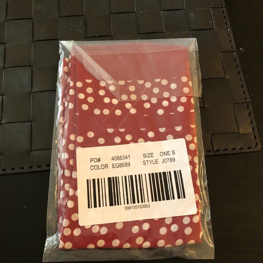 ❤️♥️NWOT Madewell Silk Bandana Red Polka Dot - Picture 3 of 3